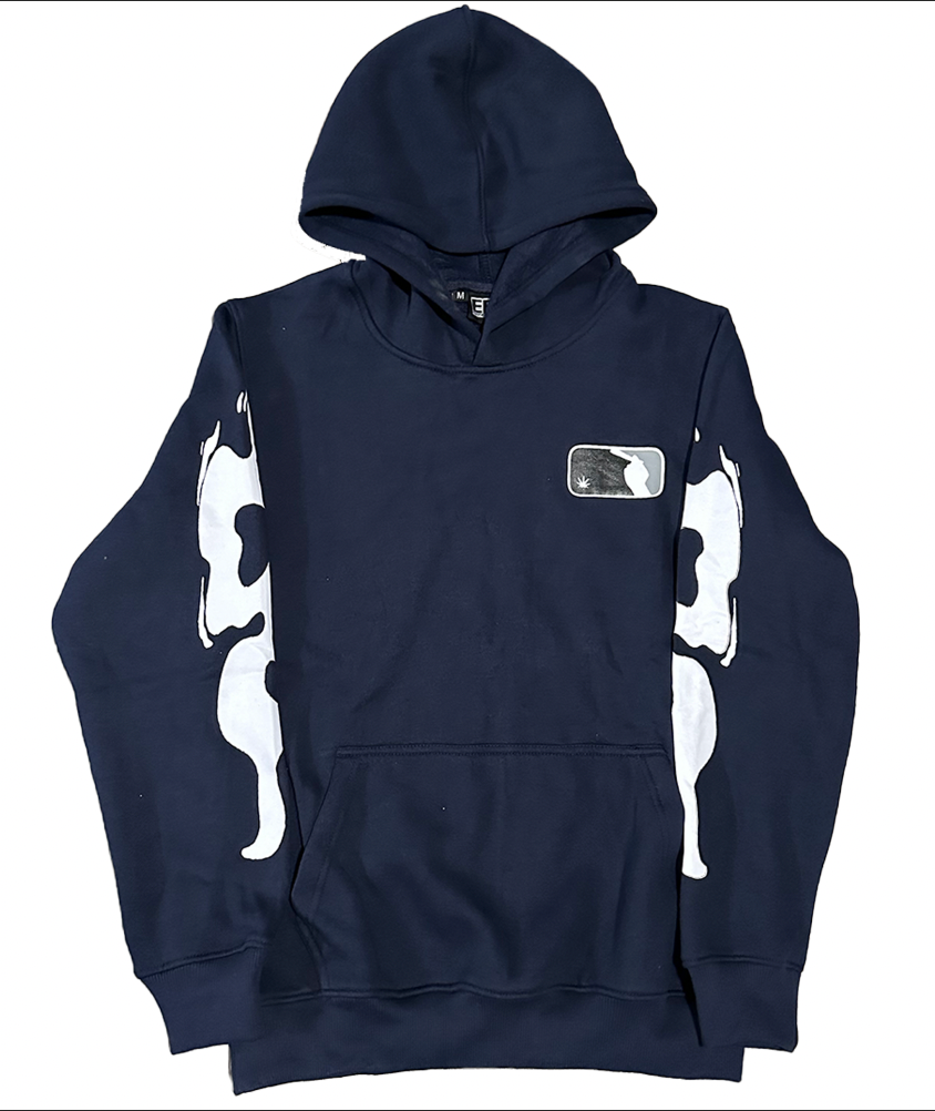 NAVY UP IN SMOKE EBL HOODIE