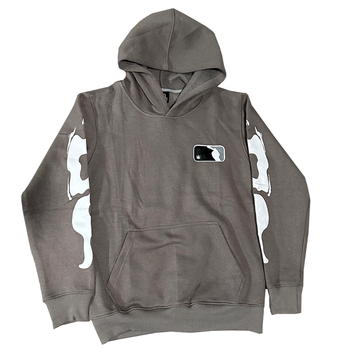 CHARCOAL GRAY UP IN SMOKE EBL HOODIE