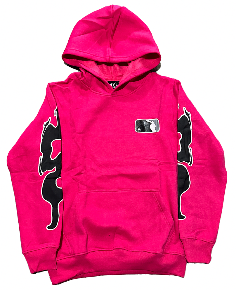 HOT PINK UP IN SMOKE EBL HOODIE